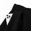 High-Waisted Midi Skirt - Spring & Autumn 2025 Versatile Hepburn Style A-Line Black Dress