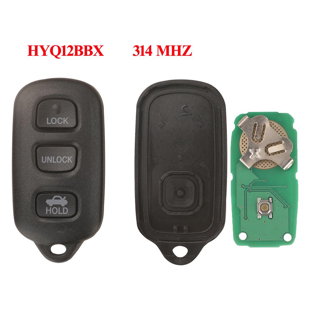 Alarma Cheie Auto cu Telecomandă GQ43VT14T/HYQ12BBX/1512Y/12BAN 314MHZ Pentru Toyota Camry Corolla Highlander Solara Sienna 2002-2007
