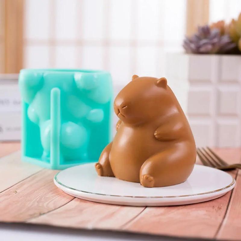 Neues Design Einzigartige Capibara-Silikonform Geleeform Silikon-Pudding Capibara Delfinform Küchenbackzubehör
