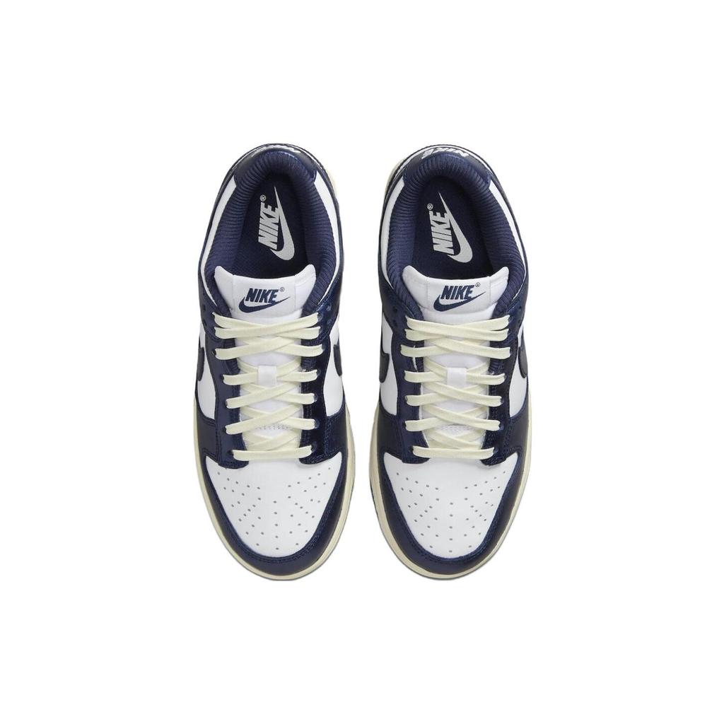 Nike Dunk Low Premium WMNS Vintage Navy White Midnight Navy Coconut Milk Women's Sneakers FN7197-100