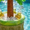 Aufblasbarer Baum-Kühler, Hawaiianische Luau-Party Getränkehalter, Schwimmender Pool-Getränkeeimer für Sommerstrand, Poolparty & Grill