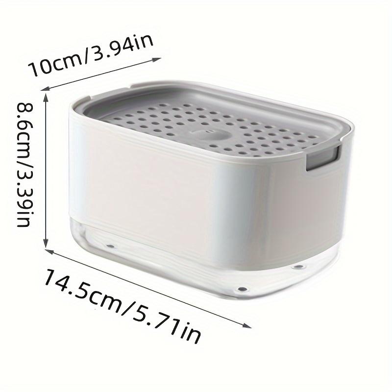 

Набор дозаторов для мыла для кухни, мыльница для мыла для рук с подносом, органайзер для губки, держатель для тряпки, для столешницы у кухонной раковины, гаджеты серый