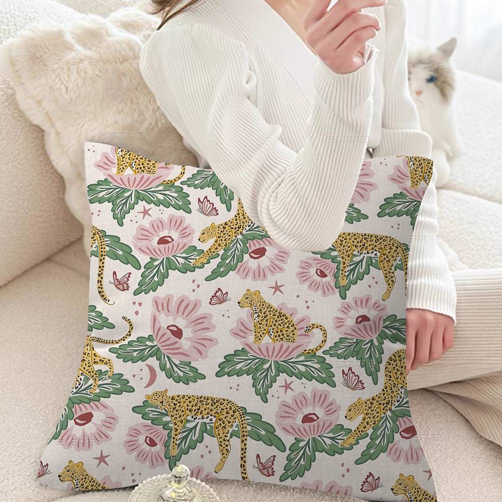 Exotic Animals Abstract Patterns Pillowcase toon Gift Cushion Cover Bedroom Home Sofa Chair Seat Decor pillow case