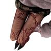 Women See Through Fishnet Mesh Pantyhose Stockings Aesthetic Elegant Hollowed Flower Patterned Tights Leggings Hosiery