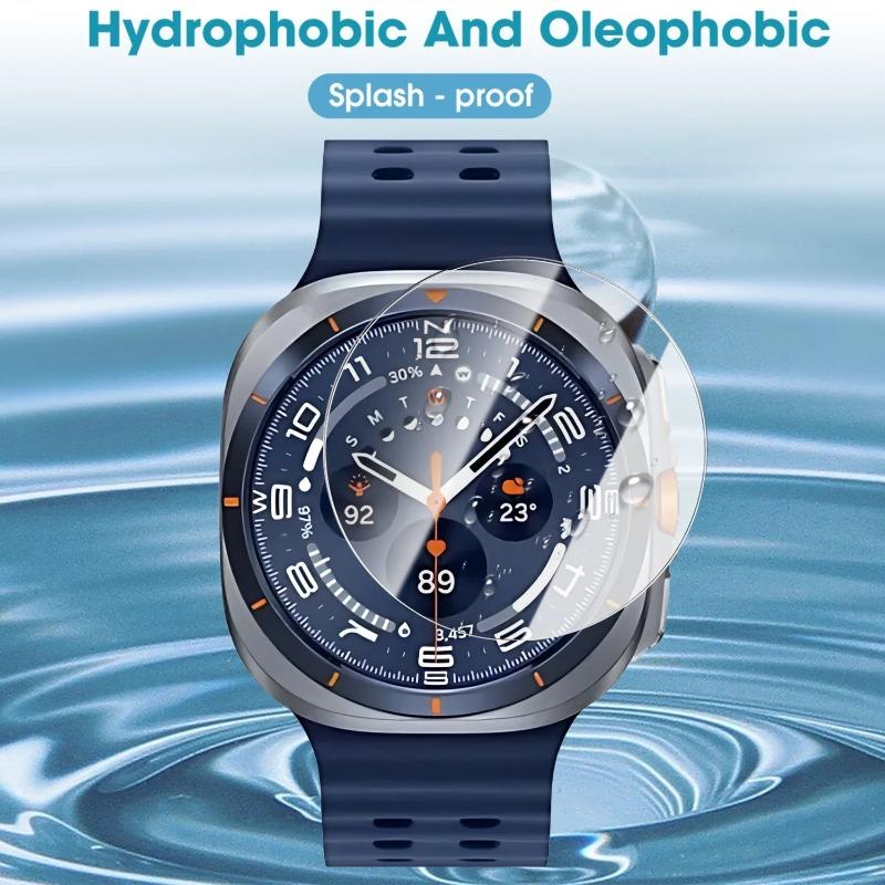 Tempered Glass Film For Samsung Galaxy Watch Ultra/8/7/6/5/4 44/40mm Quick Pasting Protective Screen Film Watch 8 Classic 46mm
