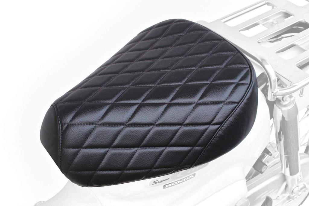 Special Parts Takegawa Cushion Seat Cover with Diamond for Super Cub and Cross Cub 50 Stitching, Black, 50/110 (AA09/JA44) (AA06), 09-11-0234