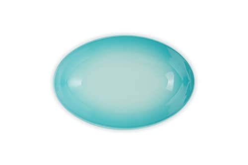 LE CREUSET 23cm Oval Deep Dish In Cool Mint, Heat-Resistant, Microwave-, Oven-, and Dishwasher-Safe, Suitable for Baking, Gratin, Curry, and Pasta Dis