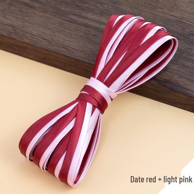 Hengmeihe Cheongsam Saténové lemování - 1 cm Pásky lemování v barvě pro oděvní doplňky