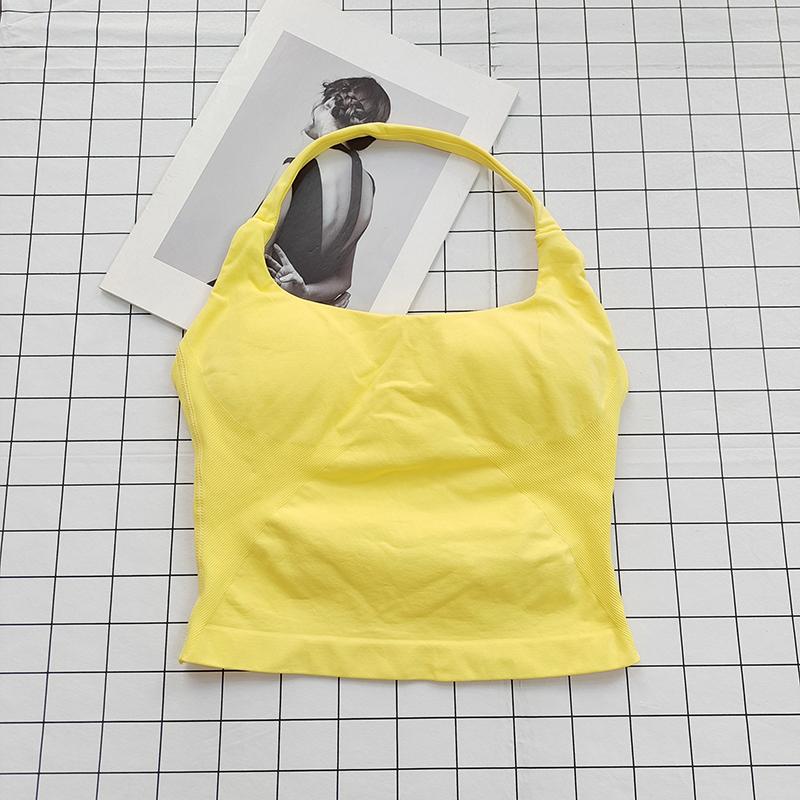 Women's Square Neck Deep Open Back Halter Bralette - Thick Straps, Slim-Fit, Removable Pads, Outerwear-Friendly