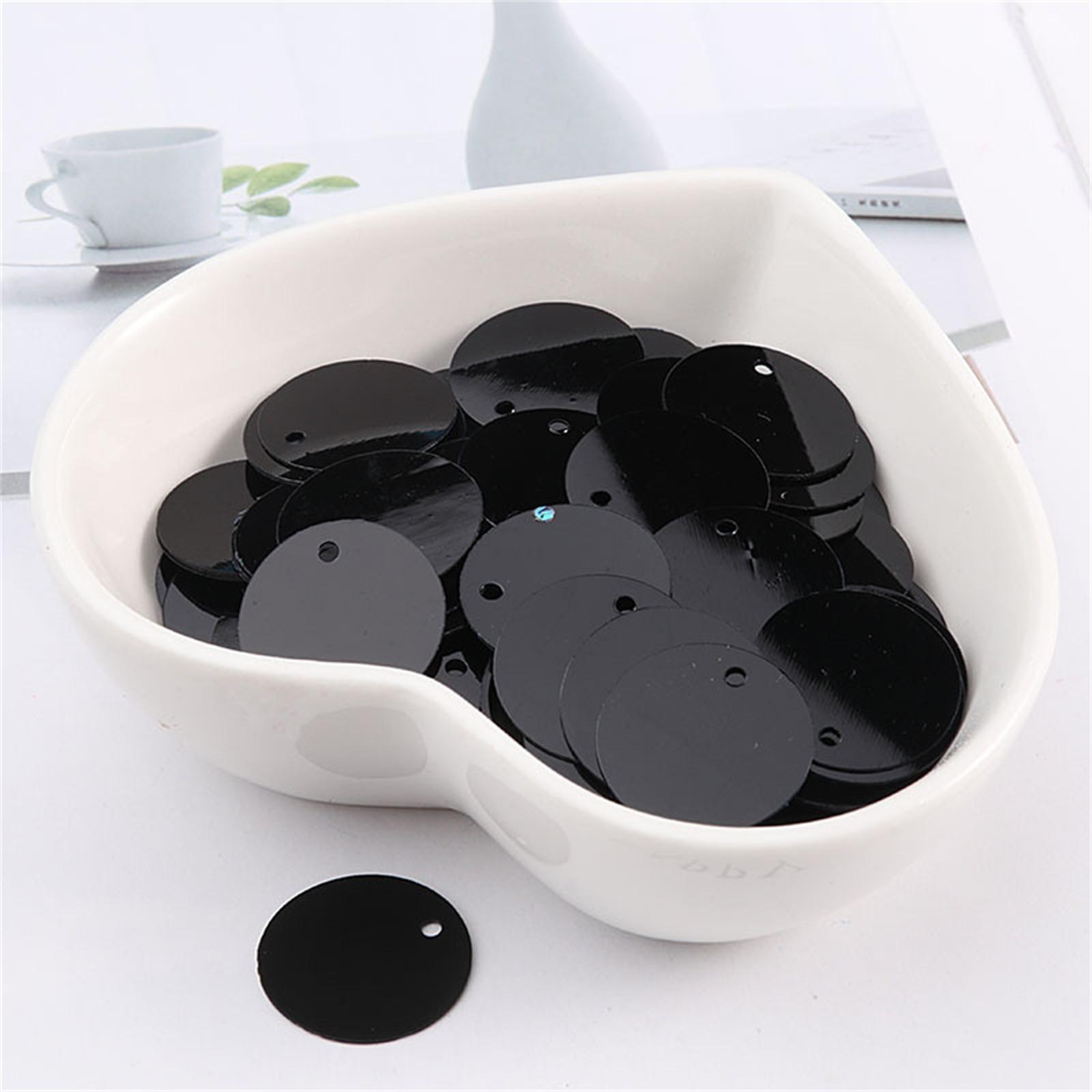 

10г(250pcs)/Упаковка конфетные блестки 10 мм ПВХ россыпью блестки плоские Artesanatos фурнитура швейная свадебная ремесло одежда DIY аксессуары One Size чёрный