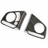 Carbon Fiber 2X Car Steering Wheel Decor Cover Trim For Honda CR-V CRV 2017-2022