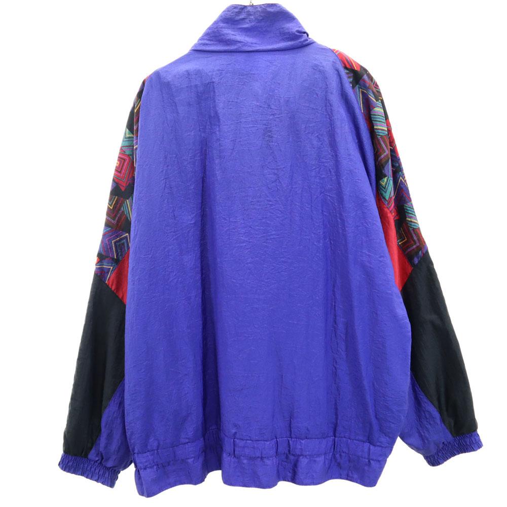 ACTIVESTUDIO 90s Old Long sleeve Nylon jacket L Navy system Men's Used