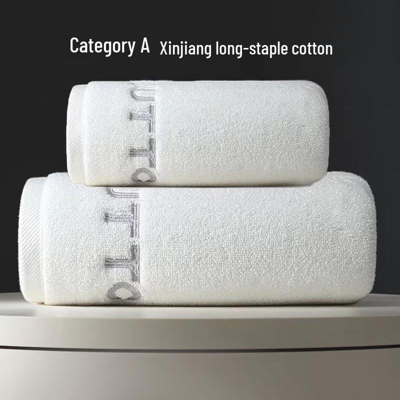 

All-Cotton Class A Absorbent Bath Towel Gift Set - Thickened, Soft, Non-Shedding for Hotels. 34x34cm Face Towel