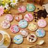 BANDAI Sanrio Characters Embroidered Can Badge Biscuit 3 Biscuit Candy Toy Set of [Resale] [Box 12]