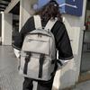Oxford Harajuku Unisex Backpack Simple Black Large Capacity Women Waterproof Travel Bagpack Solid Student Schoolbag Back Pack