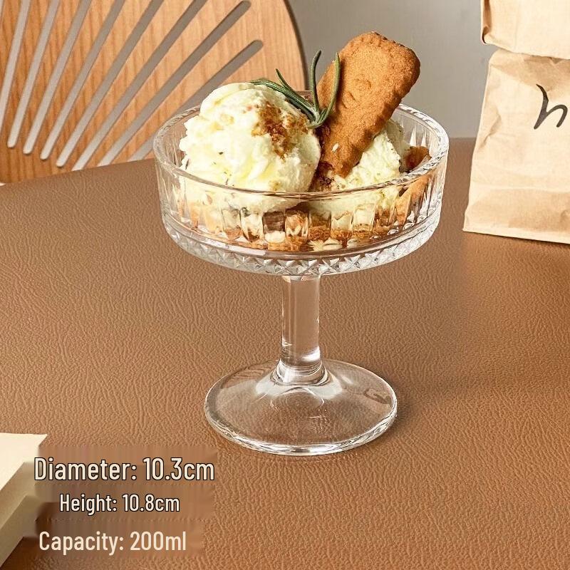 High-Foot Glass Dessert Cups
