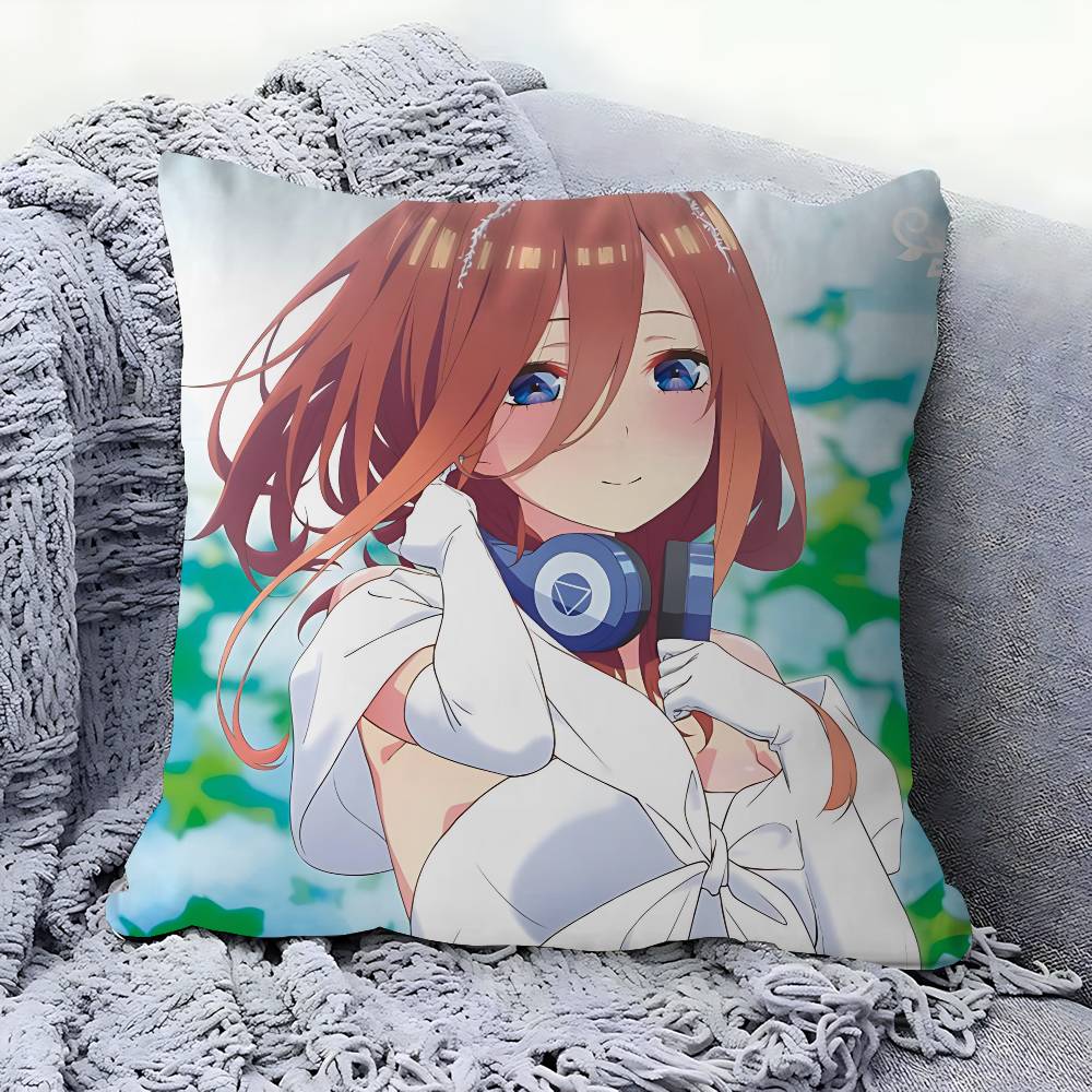 Charaktere-Nakano-Miku Kissenbezug Kissenbezug Wohnzimmer Sofa Heimdeko Kundenspezifisch