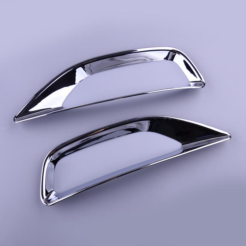 1 Pair Chrome Style ABS Car Rear Bumper Fog Light Lamp Frame Cover Trim Fit for Kia Sorento 2016 2017 2018