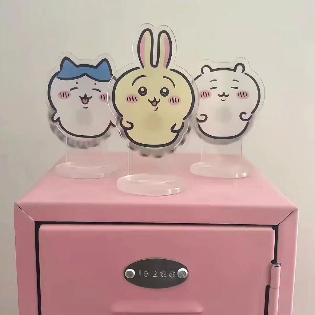 Chiikawa Cute Little Eight Rotatable Stand-up Cartoon Acrylic Desktop Cute Ornaments Decoration Can Run Jiyi Usachi Gift