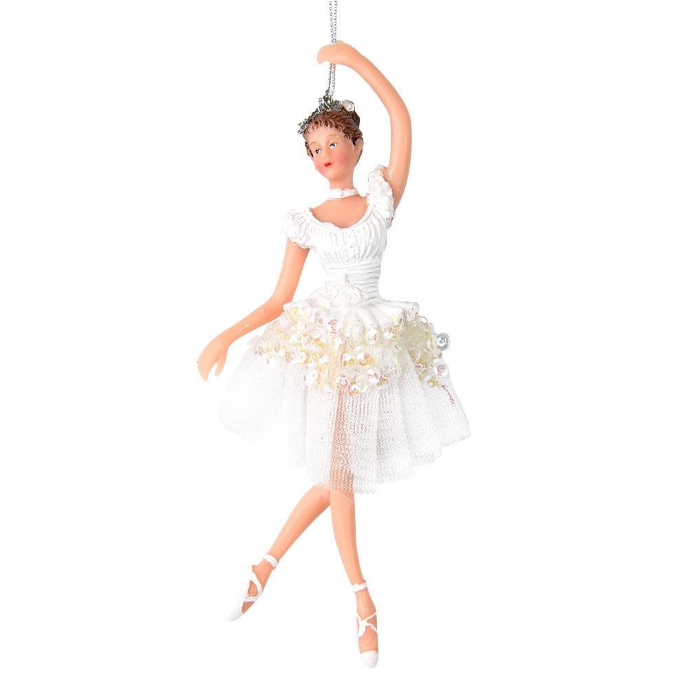 Christmas Ornaments Stree Decoration Girl Bithday Gift Xmas Plastic Hanging Decoration Dancing Silver Tutu Ballerina Christmas Gifts