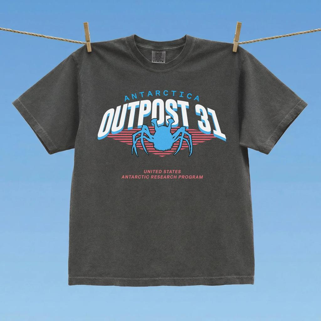 T-shirts With The Antarctic Research Base Logo 31 Retro Style T-shirts 80s Horror Movie