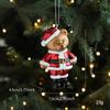 Plastic Fox Bear Pendant Colorful Christmas Resin Pendant Christmas Tree Decoration  Xmas