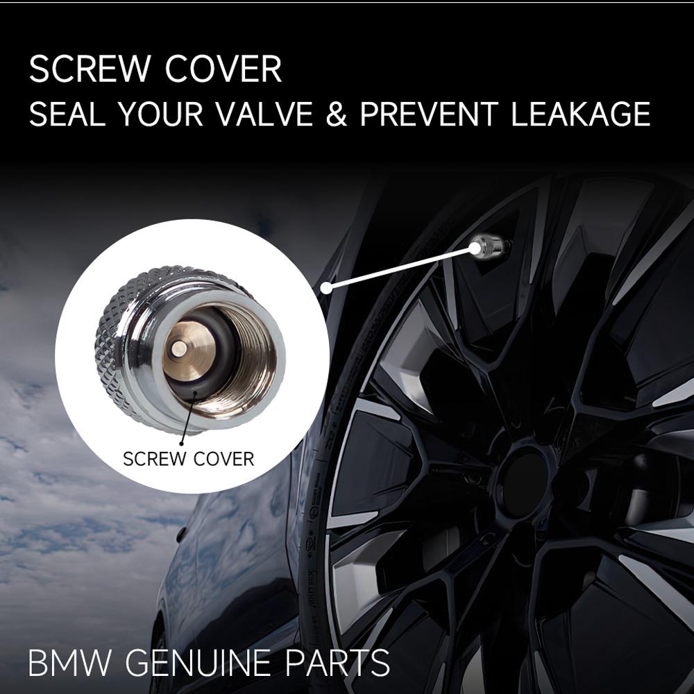 4 Stück Auto-Reifenventilschaftkappen Rändelstil Reifenventilkappe für BMW X1 X2 X3 X5 X4 X6 X7 G32 G11 G12 E70 E91 F40 F34 F30 F20 F10