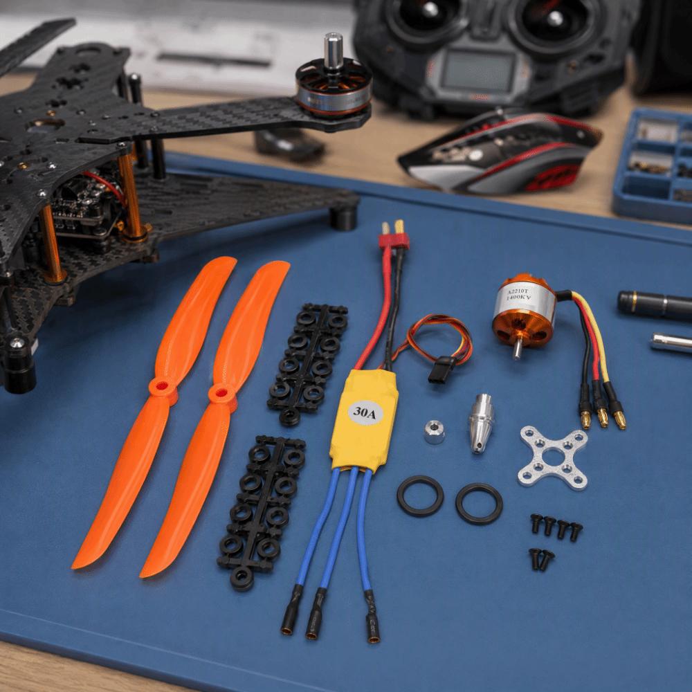 1400KV Brushless Motor 5V 2A BEC Propeller Set Durable RC Motor Kit For RC Airplane
