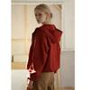 Demana 3-Proof Tech Hooded Pleated Short Jacket