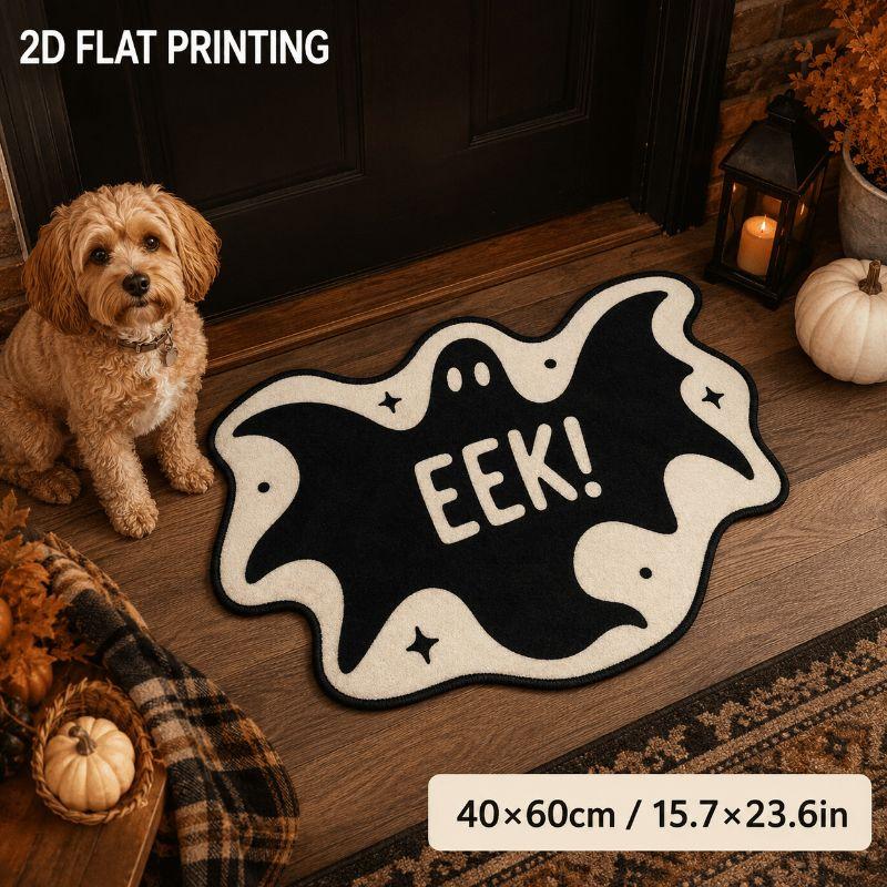 Halloween Alien Ghost Bat Black Cat Door Mat Cute Anti slip Entry Floor Mat Pumpkin Witch Entrance Foot Mat Home Decor