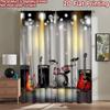2D Flat Photography Backdrop Popular Scene Backdrop Concert Stage Instruments 100% Polyester Birthday Party for Holiday