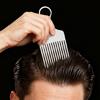 Aluminum Fork Comb Men Personal Grooming Wide Teeth TangleFree Styling Travel Friendly Accessory
