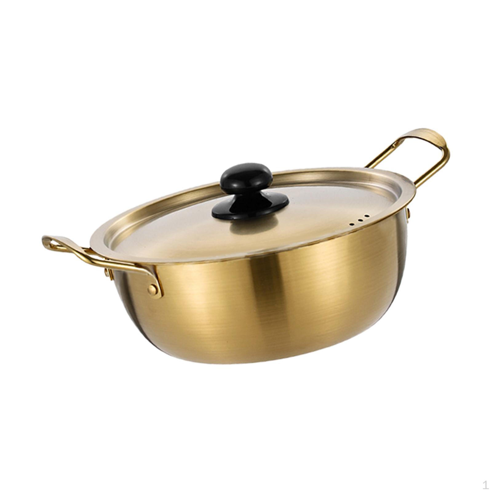 

Корейская кастрюля для рамэна, кимчи, суп, кухонная посуда, кастрюля, прочная корейская лапша быстрого приготовления, морепродукты 18cm