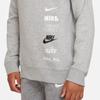 Nike Sportswear Logo Print Crewneck Sweatshirt Kids sweatshirt Dark-Gray DX5162-063