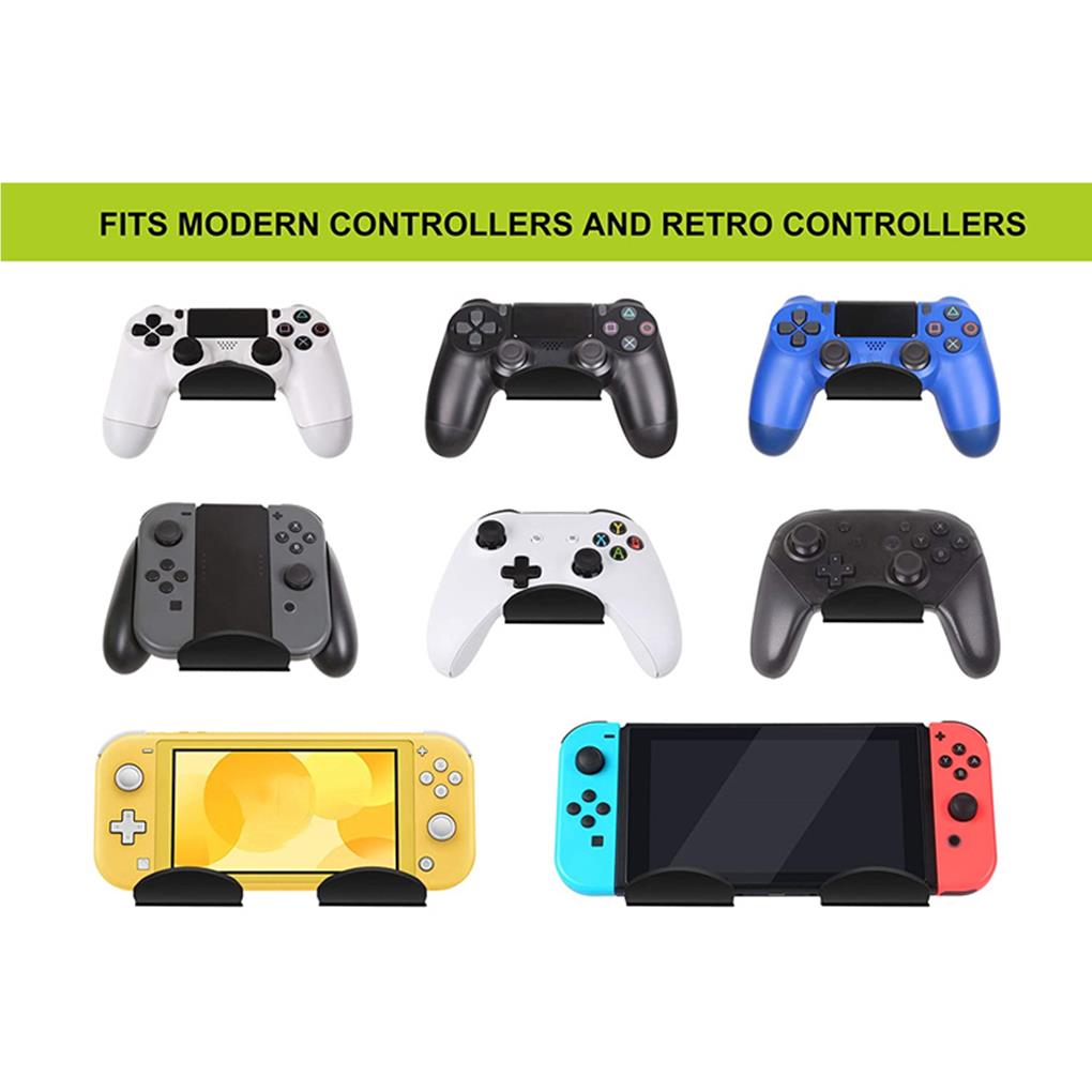 Universal Acrylic Controller Bracket Wall Mount Self-adhesive Gamepad Headset Headphone Hanger Stand Cafe Bar Organization