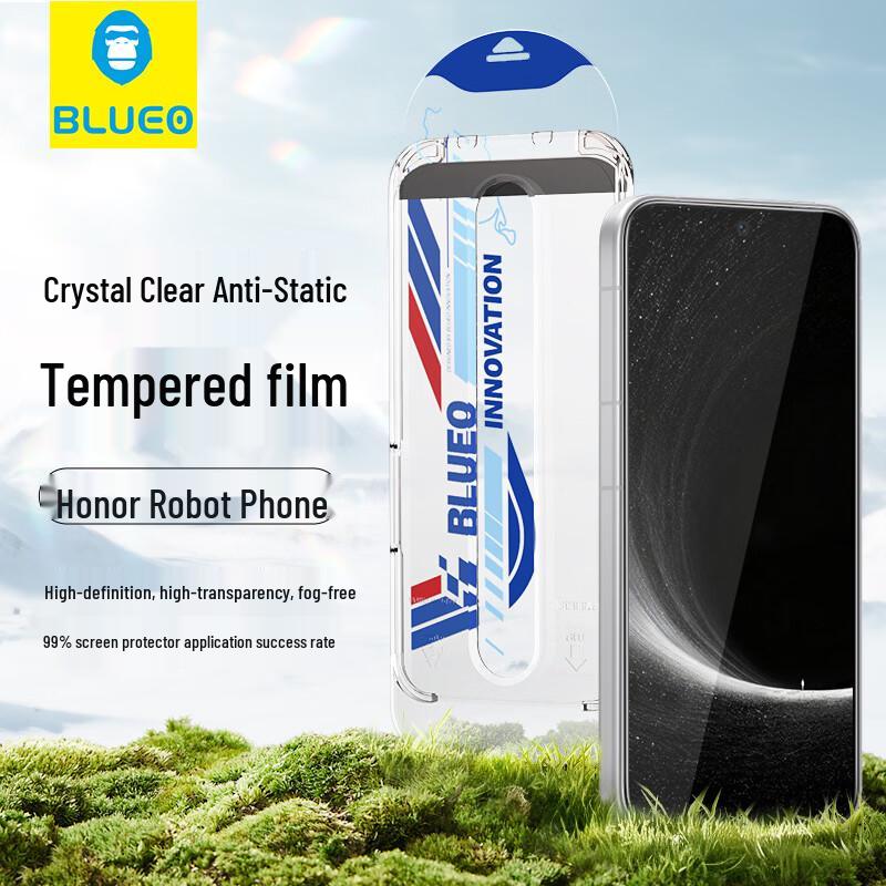 BLUEO Ultra-Clear Tempered Glass Screen Protector for HONOR Robot Phone