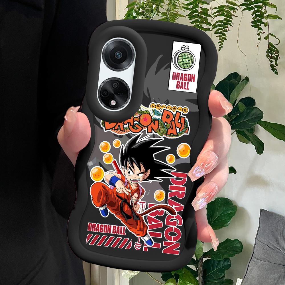 

Окрашенный узор Big Wave Edge Мягкий силиконовый материал Macaron чехол для телефона противоударный защитный резиновый чехол для OPPO Reno Realme Realme C2 2020 чёрный