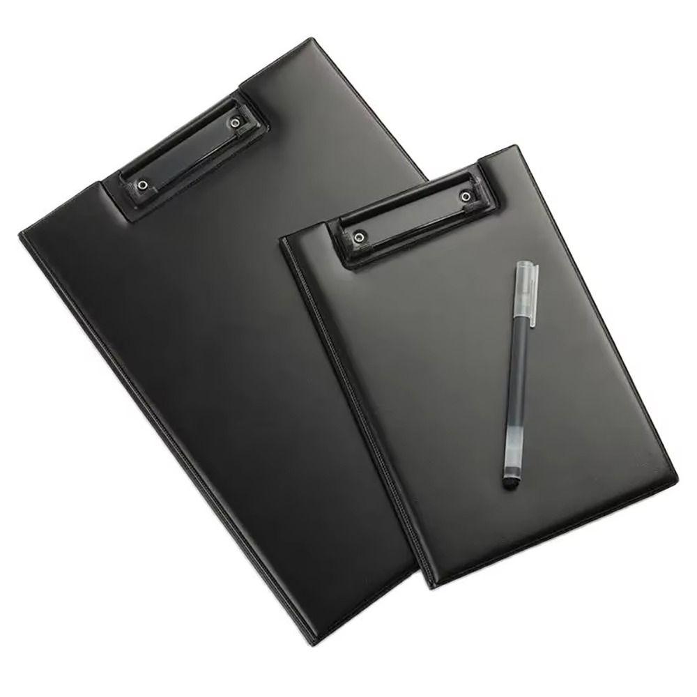 1Pcs Foldable A4 A5 Clipboard Black Writing Pad Durable Conference File Folder  Office Supply