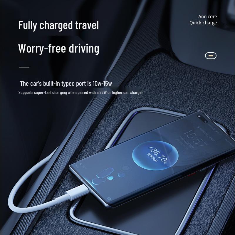 Dual Type-C PD Fast Charging Cable for Huawei & Xiaomi Laptops