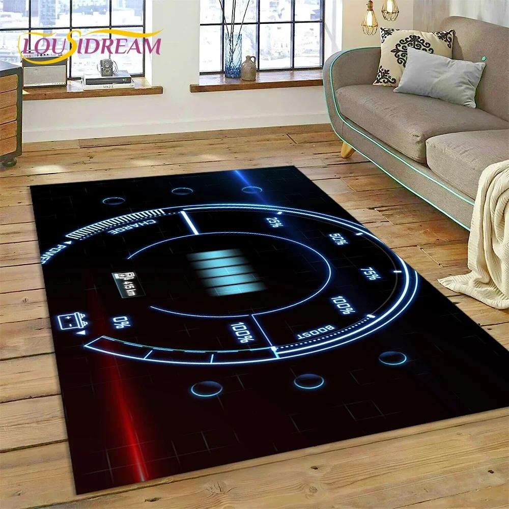 Racing Car Dashboard Machine Control Screen Carpet Rug for Bedroom Living Room Sofa Decoration,Child Game Large Decor Floor Mat