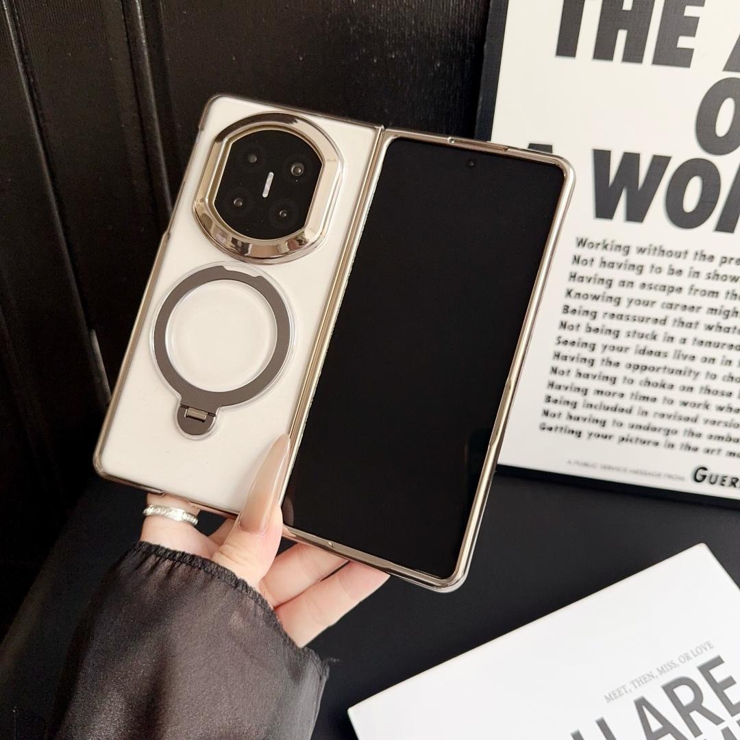 

For Huawei Mate X7 Case Shockproof Protector Fashion Plated Side Clear Ring Holder Phone Cover Huawei Mate X7