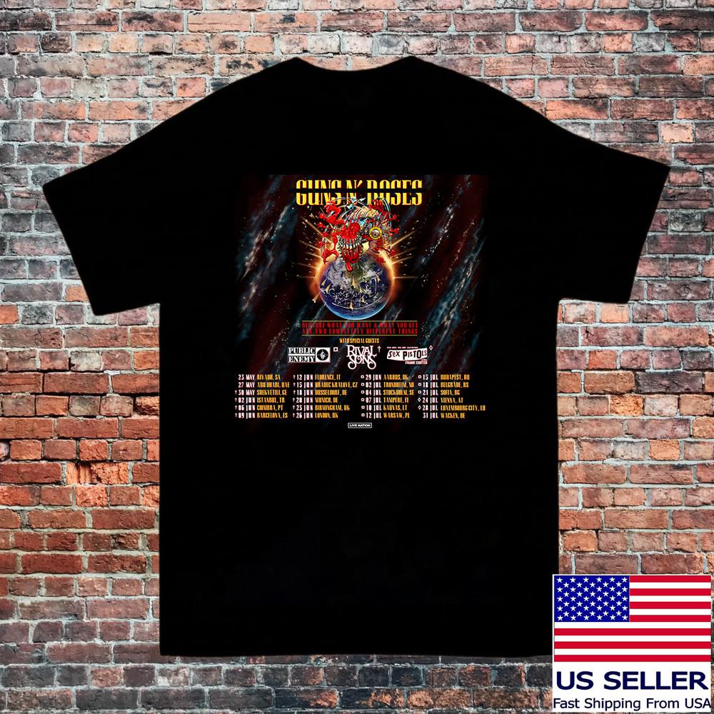 PUBLIC ENEMY BAND ON TOUR GRAPHIC T Shirt Full Size S-5XL Unisex T-Shirt S