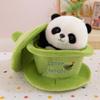 Creative Plush Gaiwan Panda Doll Figure - Chengdu Teacup Specialty Toy