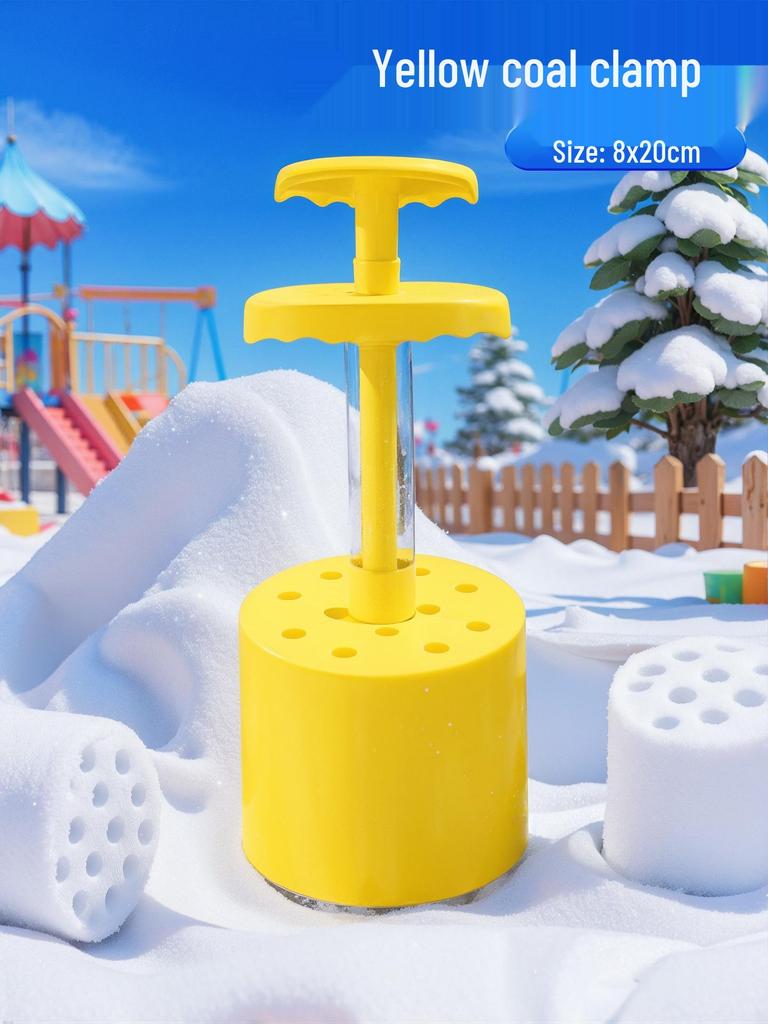 Snowball Clip Set: Kids' Winter Snow Play Tools for Snowball Fights & Snowman Molds