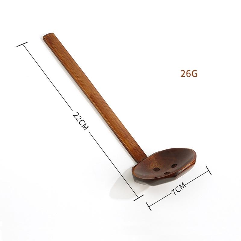 Kitchen Ladles Soup Spoon Wood Serving Spoons Cooking Utensils Wood Kitchen Utensil with Long Straight Handle Enduring