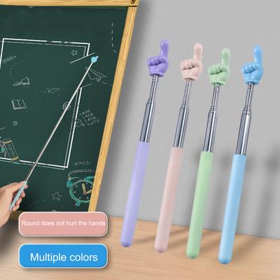 Indicator telescopic pentru profesor, portabil, mini anti-alunecare, în formă de deget, multifuncțional, portabil, tablă, prezentator, stick, rechizite pentru clasă școlară