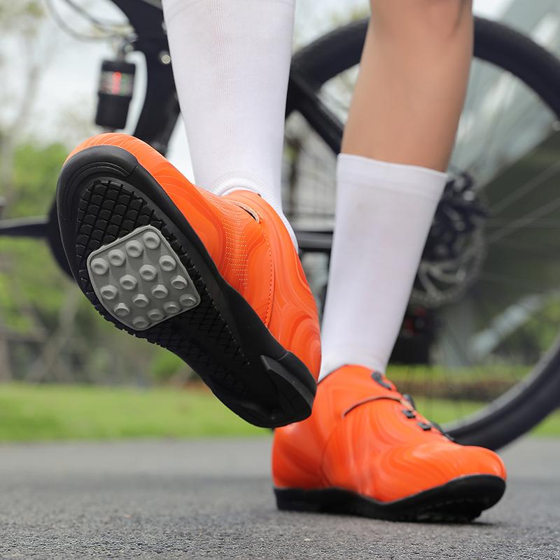 Professional Men Cycling Shoes Breathable Hard-Soled Booster Road Cycling Lock Shoes Women SPD Road Cycling Competition Shoes