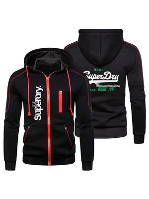 Conjunto de Sudadera con Capucha y Sudadera Estampada para Hombre de SUPERDRY