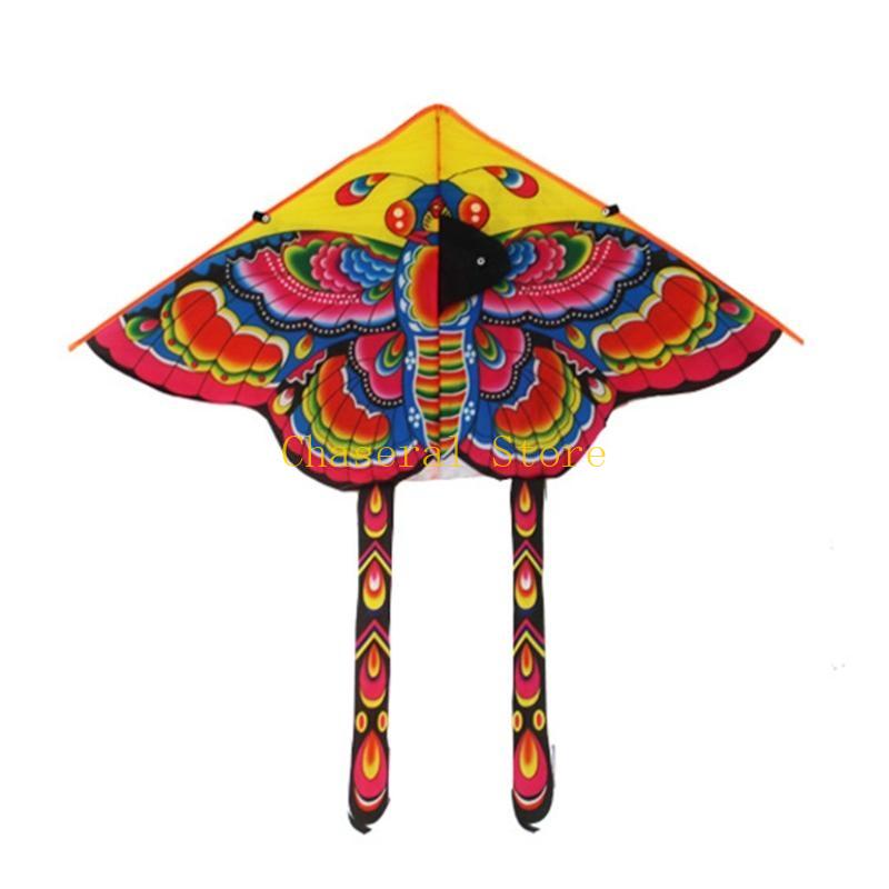 E7Ce 0.9X0.5M Spring For Butterfly Kite Easy Flyer Toy Excl String Interactive Outdoor Beach Backyard For Play Set For Family