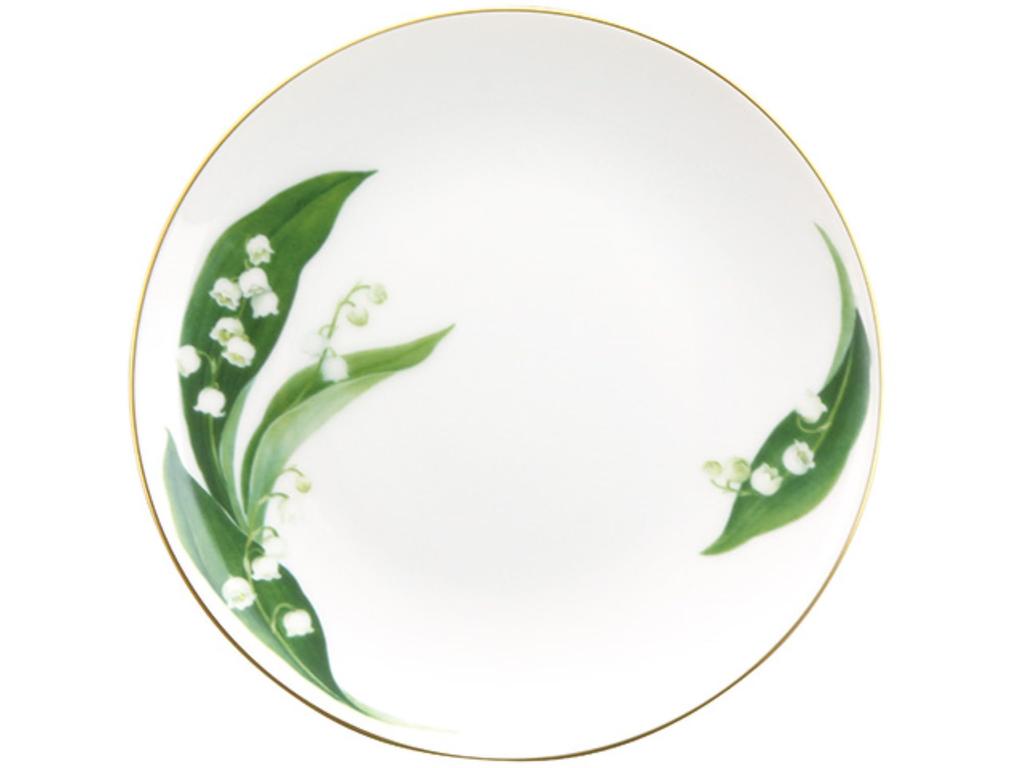 Okura Art Pottery For You "Lily of the Valley" 20cm Cake Plate, Made In Japan, 33H/5161